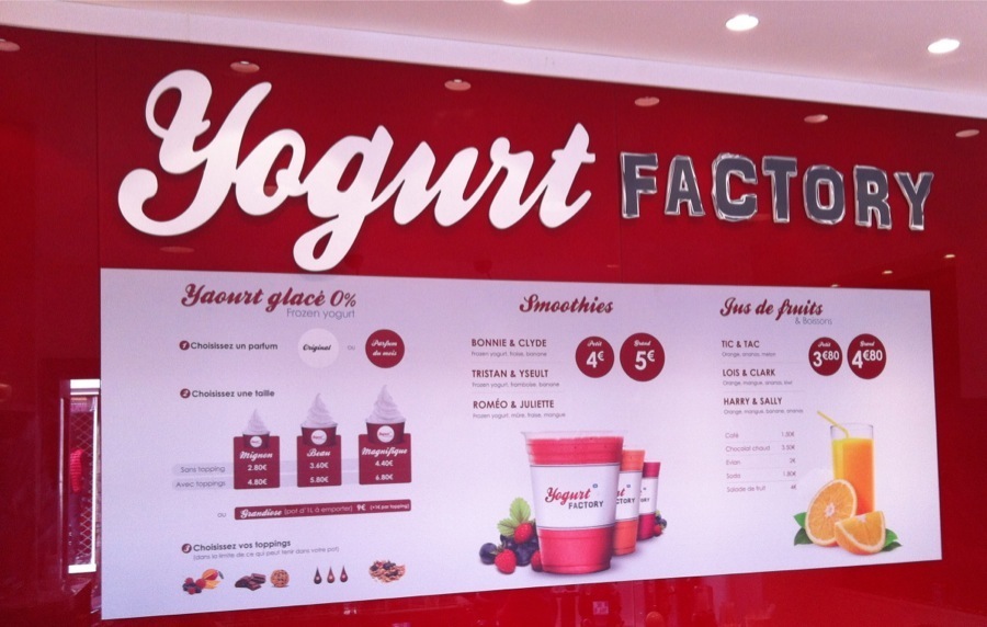 Yaourt glacé gourmand à la Yogurt Factory Soyons futiles